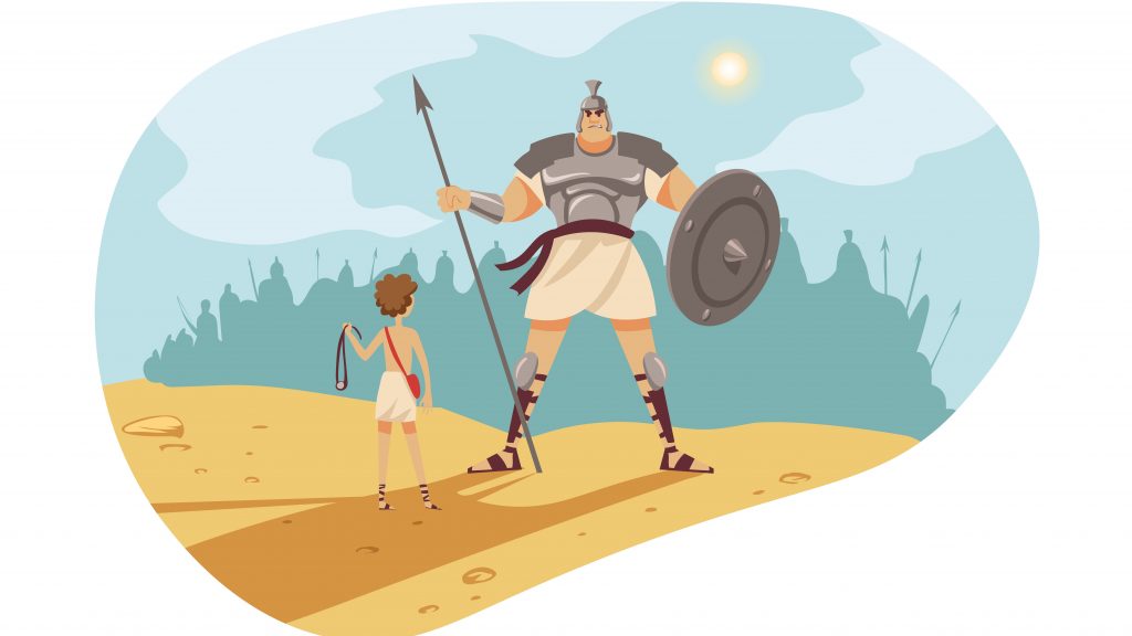 David vs Goliath - A classic underdog tale that can be used for video marketing